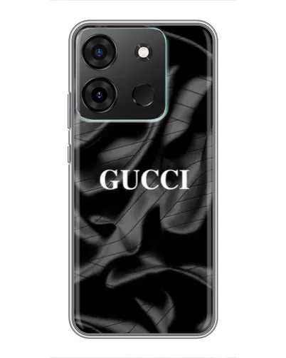 Чехол для Infinix Smart 7 с картинкой «Gucci — шелковые волны»