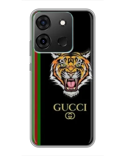 Чехол для Infinix Smart 7 с картинкой «Тигр Gucci»