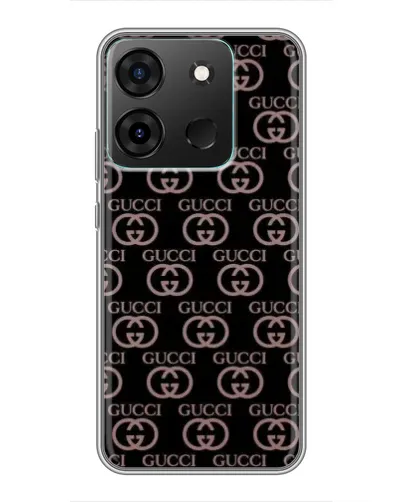 Чехол для Infinix Smart 7 с картинкой «Классическая монограмма Gucci»