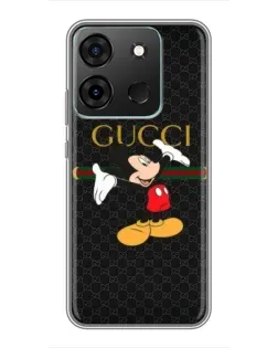 Чехол для Infinix Smart 7 с картинкой «Микки Маус Gucci»