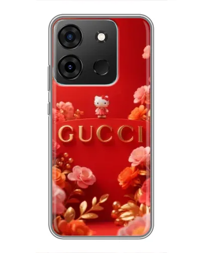 Чехол для Infinix Smart 7 с картинкой «Gucci — золотой сад»