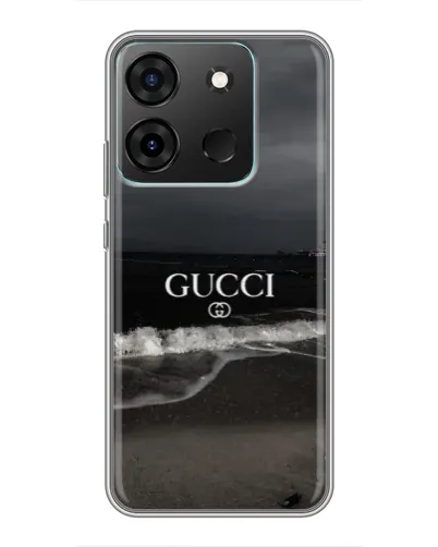 Чехол для Infinix Smart 7 с картинкой «Gucci — морской прибой»