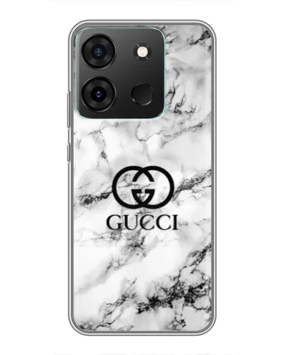 Чехол для Infinix Smart 7 с картинкой «Gucci — мраморный шик»