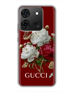 Чехол для Infinix Smart 7 с картинкой «Gucci —  сад»
