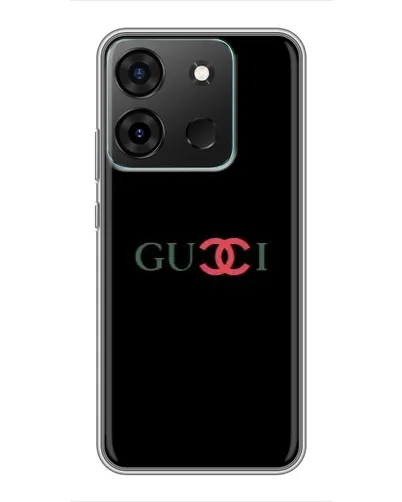 Чехол для Infinix Smart 7 с картинкой «Gucci — красный градиент»