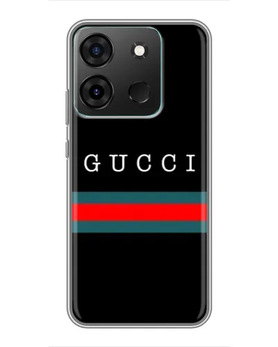 Чехол для Infinix Smart 7 с картинкой «Gucci — красный пояс»