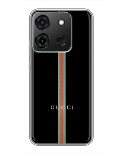 Чехол для Infinix Smart 7 с картинкой «Gucci — строгая линия»