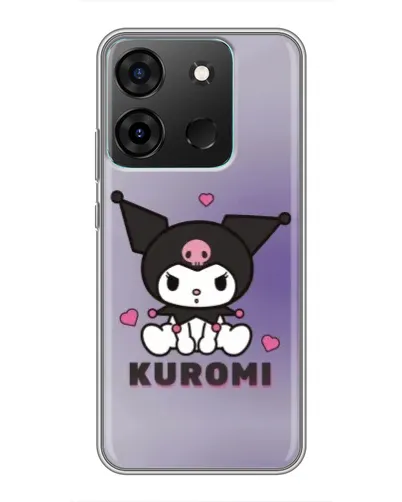 Чехол для Infinix Smart 7 с картинкой «Kuromi — фиолетовый арт» Чехол для Infinix Smart 7 с картинкой «Kuromi — фиолетовый арт»