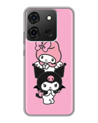 Чехол для Infinix Smart 7 с картинкой «My Melody и Kuromi» Чехол для Infinix Smart 7 с картинкой «My Melody и Kuromi»