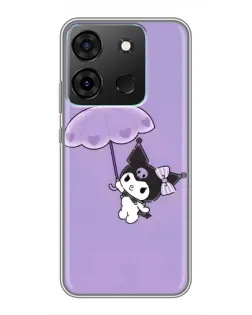 Чохол для Infinix Smart 7 з картинкою «Kuromi з парасолькою»