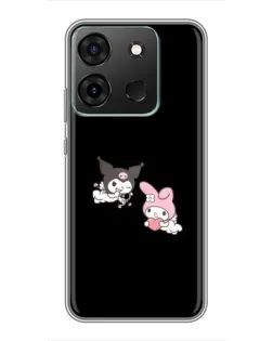 Чохол для Infinix Smart 7 з картинкою «My Melody та Kuromi»