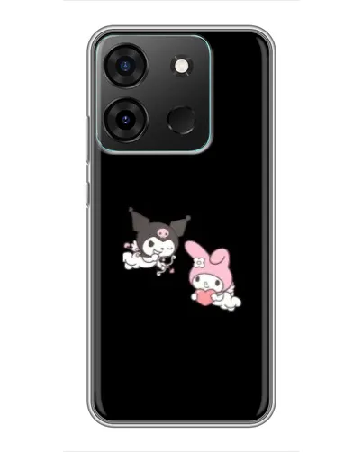 Чехол для Infinix Smart 7 с картинкой «My Melody и Kuromi» Чехол для Infinix Smart 7 с картинкой «My Melody и Kuromi»