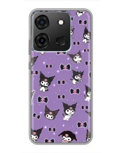 Чохол для Infinix Smart 7 з картинкою «Kuromi — патерн»