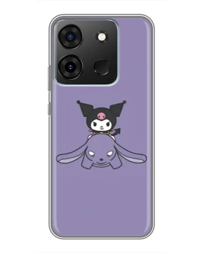 Чехол для Infinix Smart 7 с картинкой «Kuromi на лиловом фоне» Чехол для Infinix Smart 7 с картинкой «Kuromi на лиловом фоне»