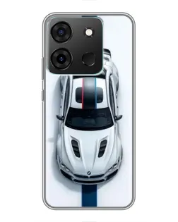 Чохол для Infinix Smart 7 з картинкою «Вид зверху — BMW M»