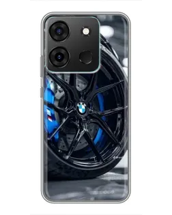 Чохол для Infinix Smart 7 з картинкою «Колесо BMW зблизька»