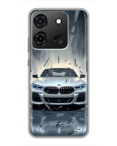Чохол для Infinix Smart 7 з картинкою «BMW у світлі фар»