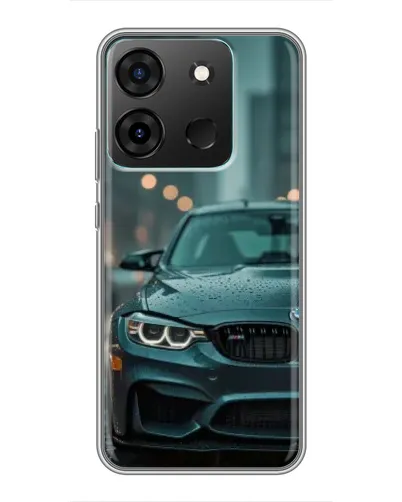 Чохол для Infinix Smart 7 з картинкою «BMW у вогнях міста»