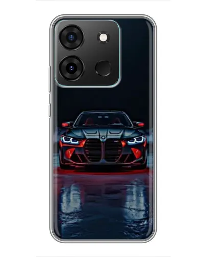 Чохол для Infinix Smart 7 з картинкою «BMW на мокрій дорозі»