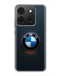 Чохол для Infinix Smart 7 з картинкою «Логотип BMW — мінімалізм»