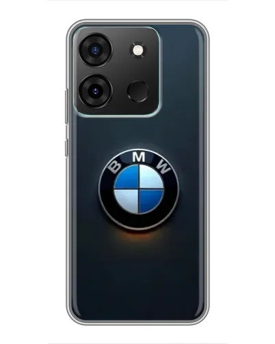 Чохол для Infinix Smart 7 з картинкою «Логотип BMW — мінімалізм»