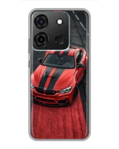 Чохол для Infinix Smart 7 з картинкою «BMW на червоній доріжці»