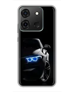 Чохол для Infinix Smart 7 з картинкою «BMW — нічний погляд»