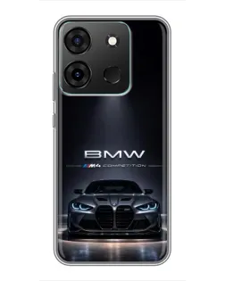 Чохол для Infinix Smart 7 з картинкою «BMW крізь нічне місто»