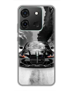 Чохол для Infinix Smart 7 з картинкою «BMW — акварельний дрифт»