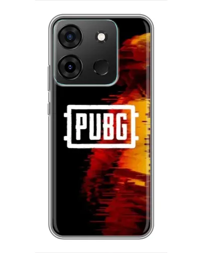 Чехол для Infinix Smart 7 с картинкой «Яркий логотип PUBG»