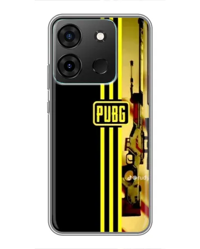 Чехол для Infinix Smart 7 с картинкой «PUBG — камуфляжный шлем»