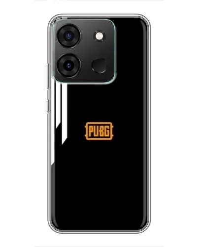 Чехол для Infinix Smart 7 с картинкой «PUBG — вертикальные линии»