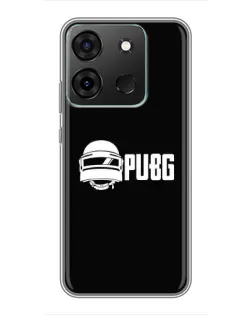 Чехол для Infinix Smart 7 с картинкой «PUBG — классический лого»
