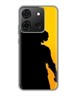 Чехол для Infinix Smart 7 с картинкой «Тень воина PUBG»