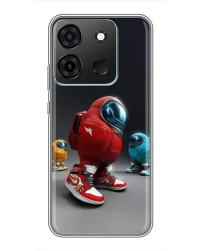 Чехол для Infinix Smart 7 с картинкой «Among Us — 3D стиль»