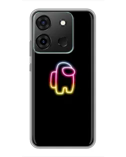Чехол для Infinix Smart 7 с картинкой «Among Us градиент»