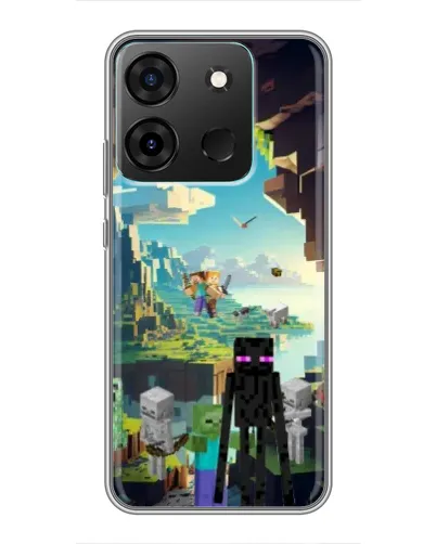 Чехол для Infinix Smart 7 с картинкой «Эндермен в лесу» Чехол для Infinix Smart 7 с картинкой «Эндермен в лесу»