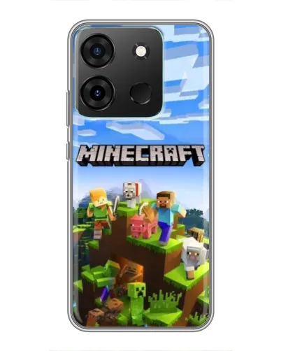 Чехол для Infinix Smart 7 с картинкой «Minecraft классический мир» Чехол для Infinix Smart 7 с картинкой «Minecraft классический мир»
