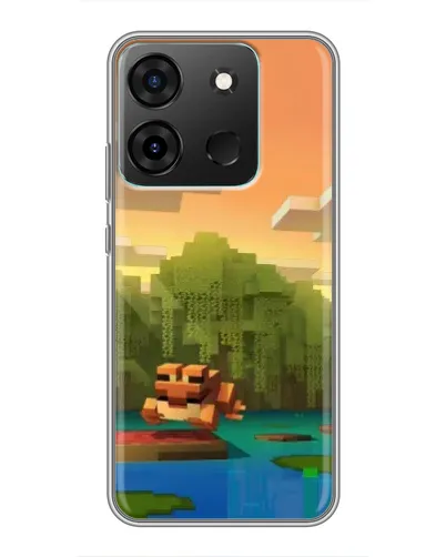 Чехол для Infinix Smart 7 с картинкой «Майнкрафт закат солнца» Чехол для Infinix Smart 7 с картинкой «Майнкрафт закат солнца»