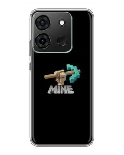Чехол для Infinix Smart 7 с картинкой «Алмазная кирка»