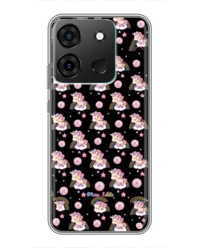 Чехол для Infinix Smart 7 с картинкой «Magic Unicorn паттерн»
