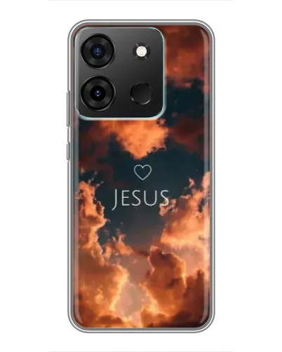 Чехол для Infinix Smart 7 с картинкой «Сияние Имени Jesus»