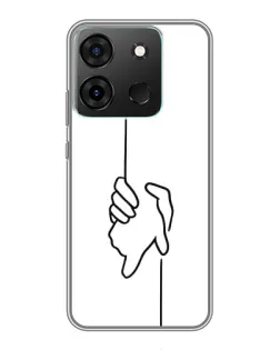 Чохол для Infinix Smart 7 з картинкою «Рука тримає»