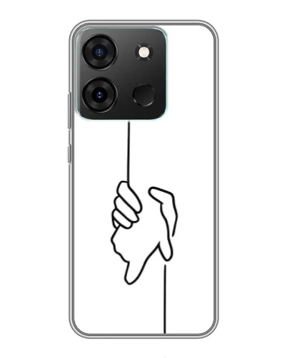 Чехол для Infinix Smart 7 с картинкой «Рука держит»