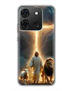 Чохол для Infinix Smart 7 з картинкою «Лев Юди та Світло»