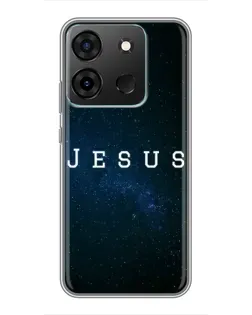Чехол для Infinix Smart 7 с картинкой «Звездное небо Jesus»