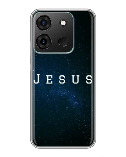 Чехол для Infinix Smart 7 с картинкой «Звездное небо Jesus»