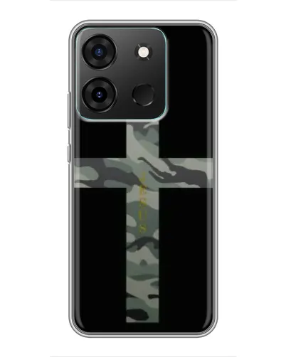 Чехол для Infinix Smart 7 с картинкой «Милитари Крест»