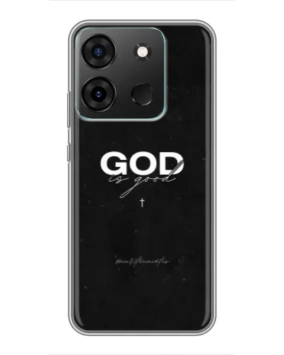 Чехол для Infinix Smart 7 с картинкой «GOD — Бог над всем»