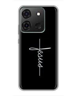 Чехол для Infinix Smart 7 с картинкой «Тонкая линия веры»